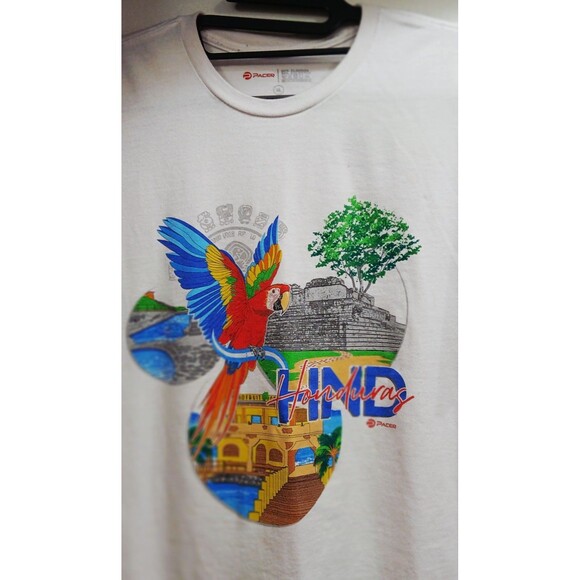VTG Honduras Graphic T-Shirt Mens XL White Colorful Travel Souvenir Single Stitc - Picture 2 of 7
